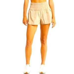Free People FP Movement The Way Home Mauve High-Waisted Shorts Size Small